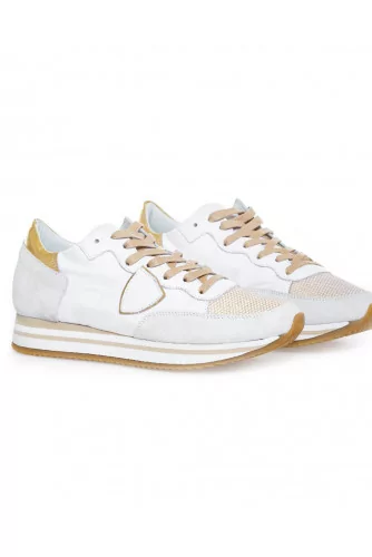 White/platina sneakers "Tropez Higher" Philippe Model for women