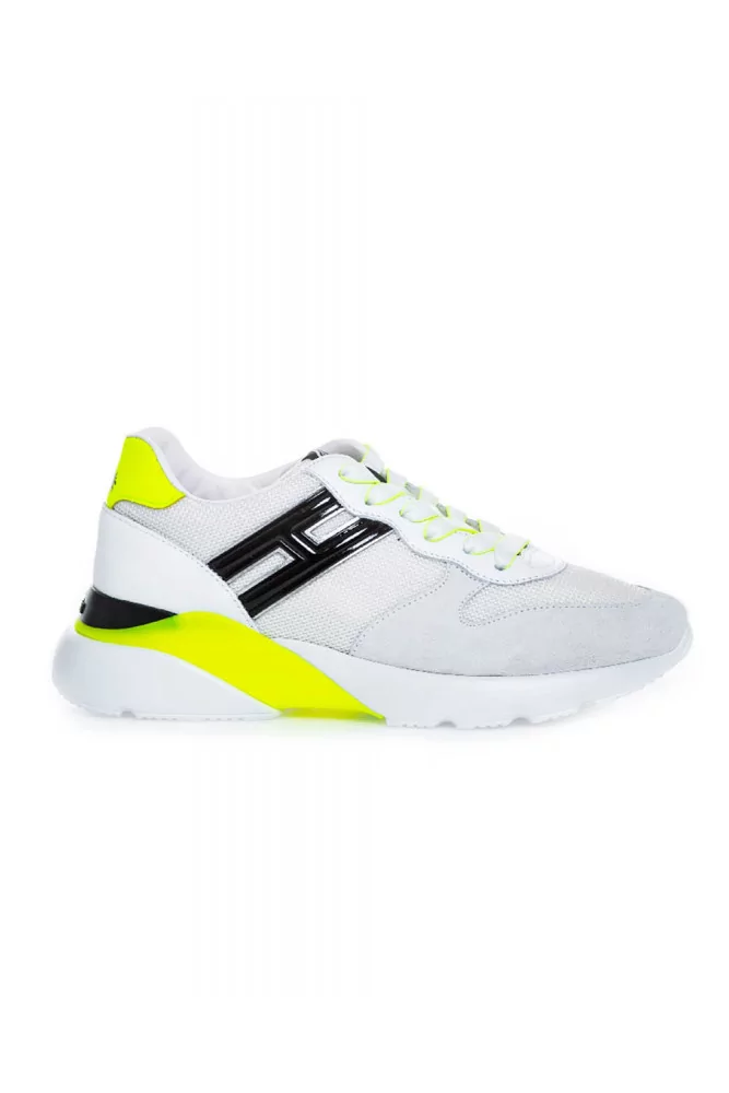 White and yellow sneakers Hogan "I-Cube" for women