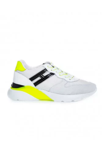 White and yellow sneakers Hogan "I-Cube" for women