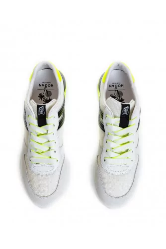 White and yellow sneakers Hogan "I-Cube" for women