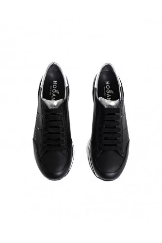 Sneakers Hogan "222" black/silver for women
