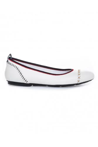 Ballerinas Hogan "Wrapp" white for women