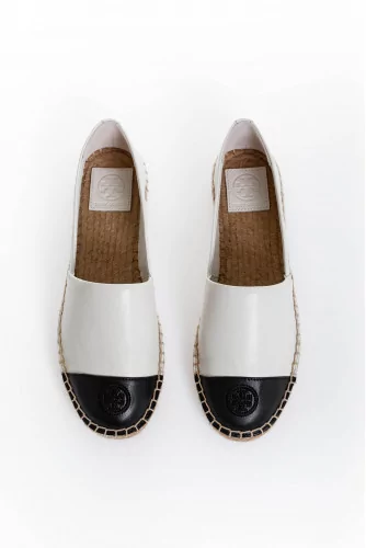 Espadrille Tory Burch "Color Block" ivoire et noir pour femme