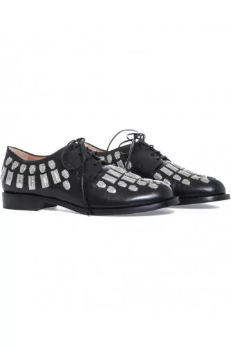 Derby shoes Samuele Failli black with nails for women