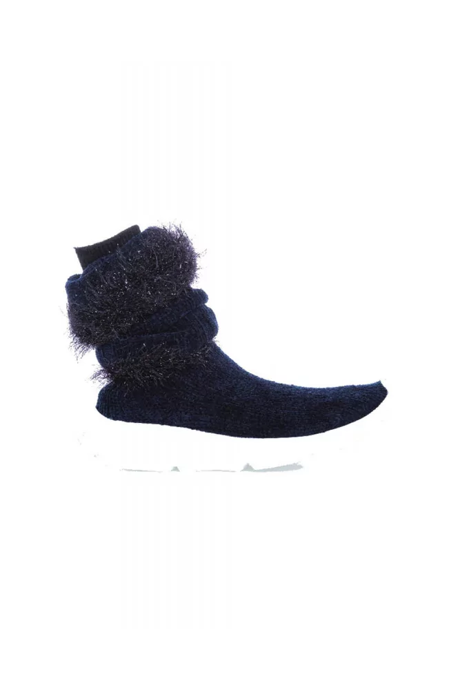 Basket chaussettes Jacques Loup bleu marine pour femme 34 1/2 Bleu marine