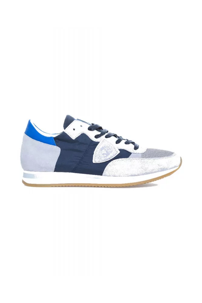 Tennis Philippe Model "Tropez" bleu et gris pour homme