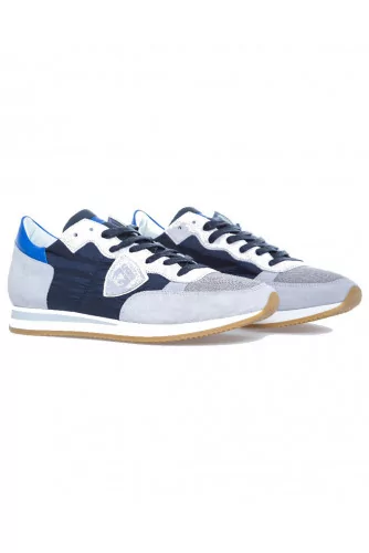 Tennis Philippe Model "Tropez" bleu et gris pour homme