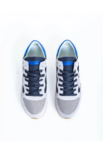 Tennis Philippe Model "Tropez" bleu et gris pour homme