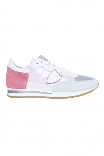 Tennis Philippe Model "Tropez" blanc et rose pour femme