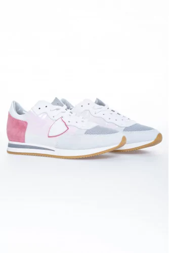 White and pink sneakers "Tropez" Philippe Model for women