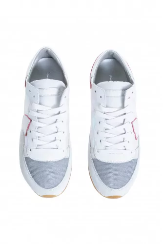 Tennis Philippe Model "Tropez" blanc et rose pour femme