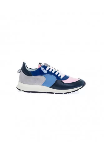 Tennis Philippe Model "Monte carlo" bleu et rose pour femme