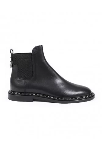 Boots Jacques Loup black with elastic on the sides for women