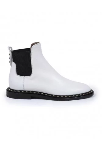 Achat Boots Jacques Loup white with elastic on the sides for women - Jacques-loup