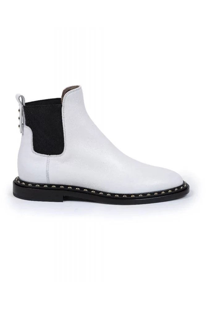 Boots Jacques Loup white with elastic on the sides for women