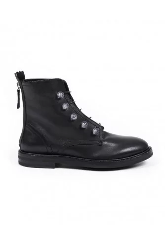 High boots with laces Jacques Loup black for women