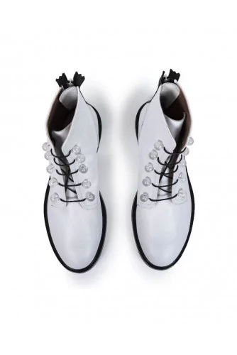 Achat High boots with laces Jacques Loup white for women - Jacques-loup
