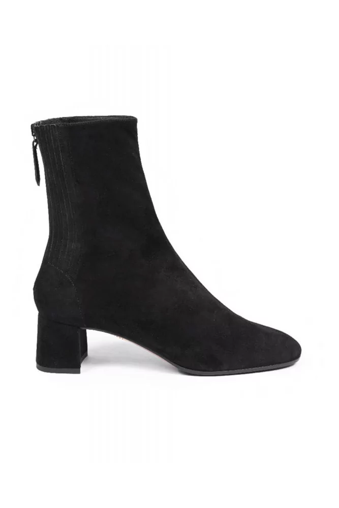 Bottines en suede avec fermeture éclair 50 34 1/2 noir