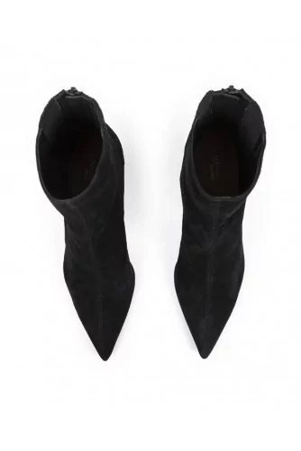 High pointed shoes Aquazzura black with 85mm heel for women