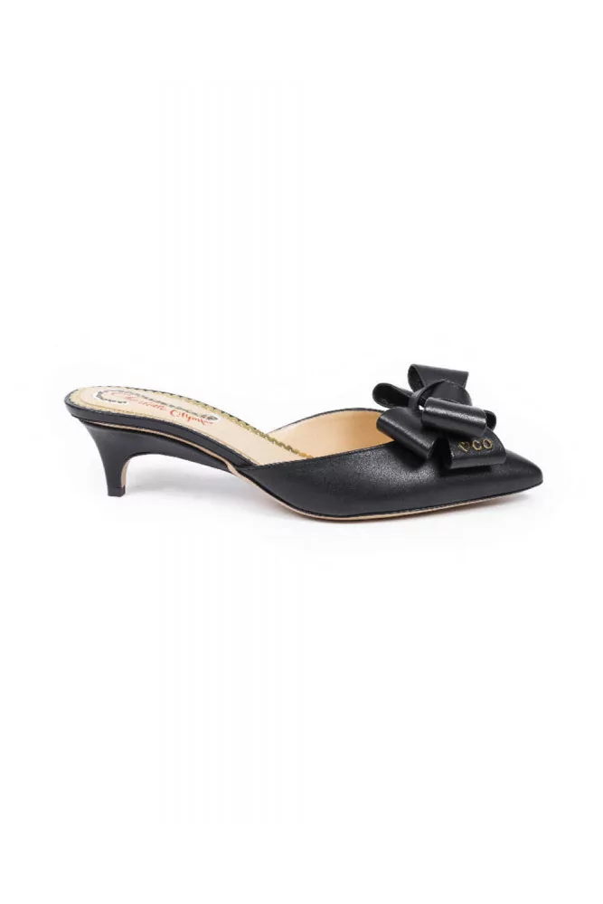 leather pointed mules