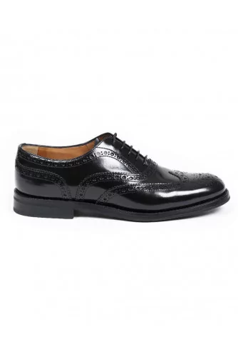 Brogues shoes Church's "Burwood" black with flowered tip for men