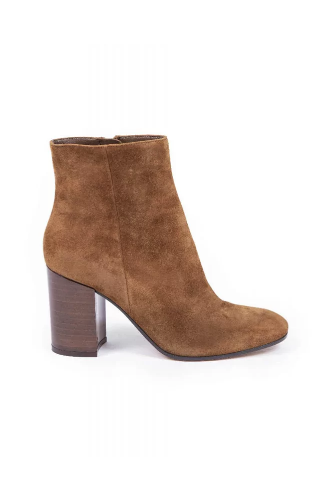 Boots Gianvito Rossi patent brown for women