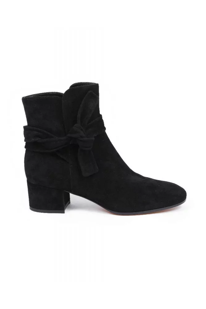 Bottines en suede avec noeud décoratif 30 35 noir