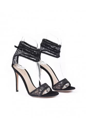 Sandales Gianvito Rossi dentelle noir