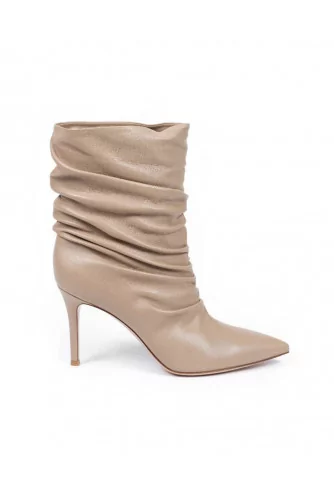 Boots Gianvito Rossi "Cécile" creme color for women