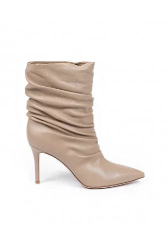 Achat Boots Gianvito Rossi Cécile creme color for women - Jacques-loup