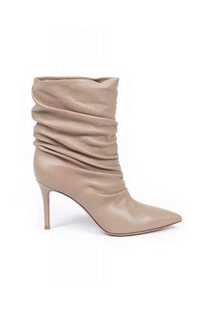 Boots Gianvito Rossi "Cécile" creme color for women