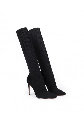 Thigh boots Gianvito Rossi "Vox" black for women