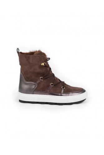 Moon boots Mai Mai brown with fur for women