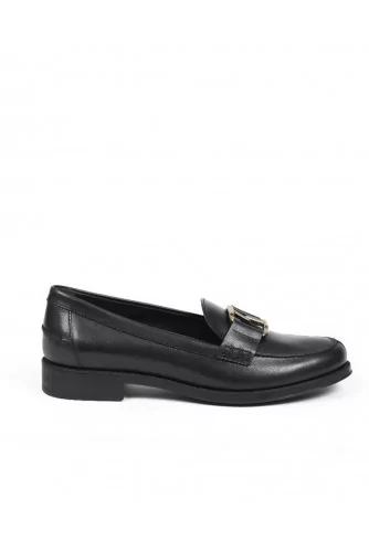 Moccasins Tod's "double T" black for women