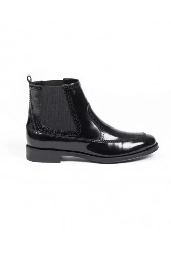 Boots Tod's "Beattle" black with elastics on the side for women