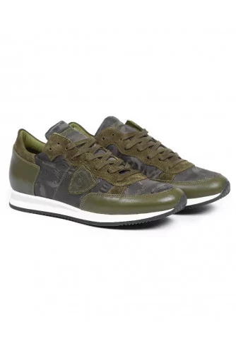 Basket Philippe Model camouflage kaki pour homme