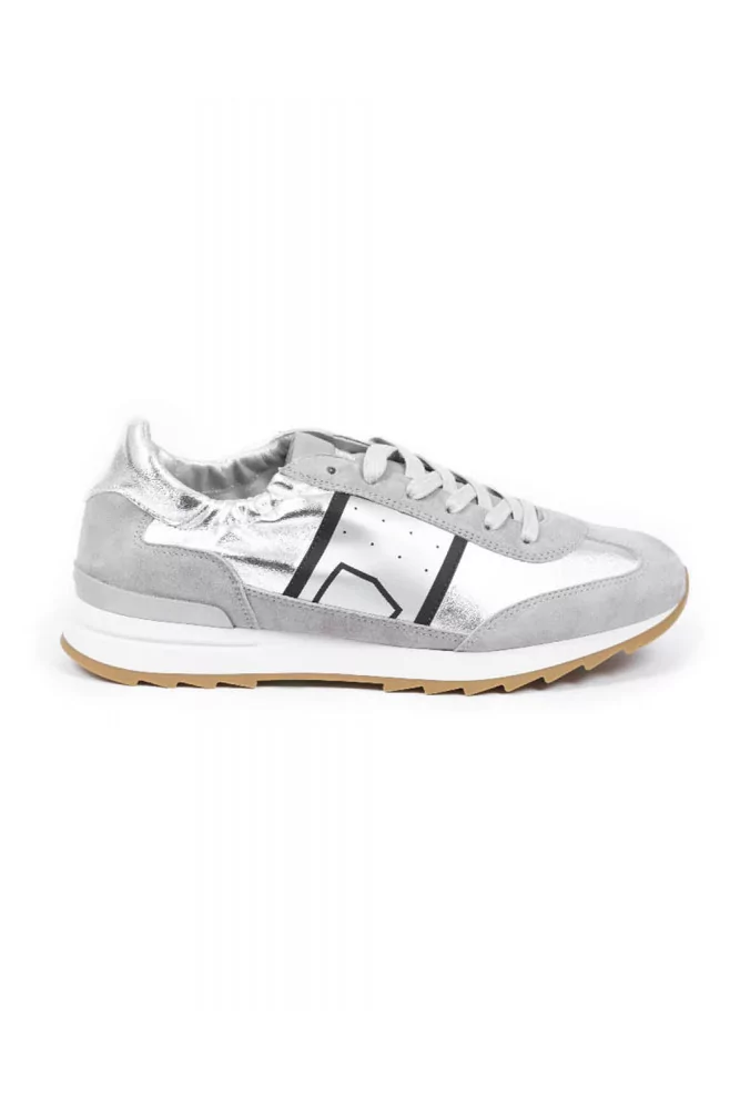 Tennis Philippe Model "Toujours" argent et gris pour femme