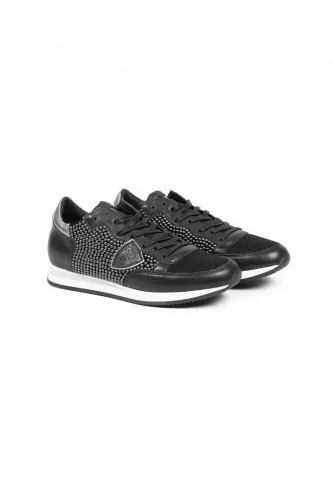 Sneakers Philippe Model 'Tropez" black and studded for women