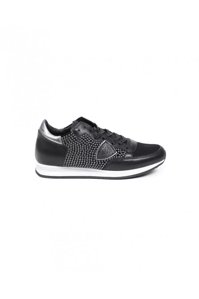 Sneakers Philippe Model 'Tropez" black and studded for women