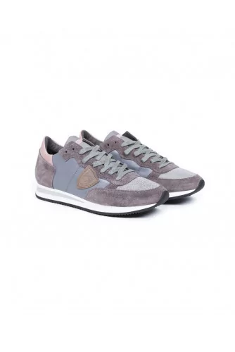 Basket Philippe Model "Tropez" gris-rose pour femme