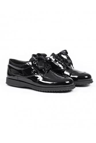 Tennis shoes Hogan "New Traditionnal" patent black for women