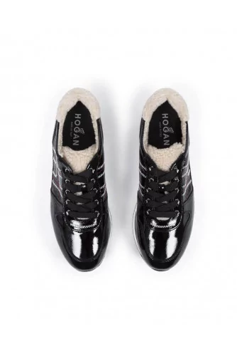 Sneakers Hogan "222" black/natural color for women