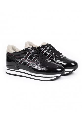 Sneakers Hogan "222" black/natural color for women