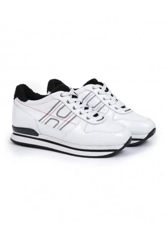 Sneakers Hogan "222" white/black for women