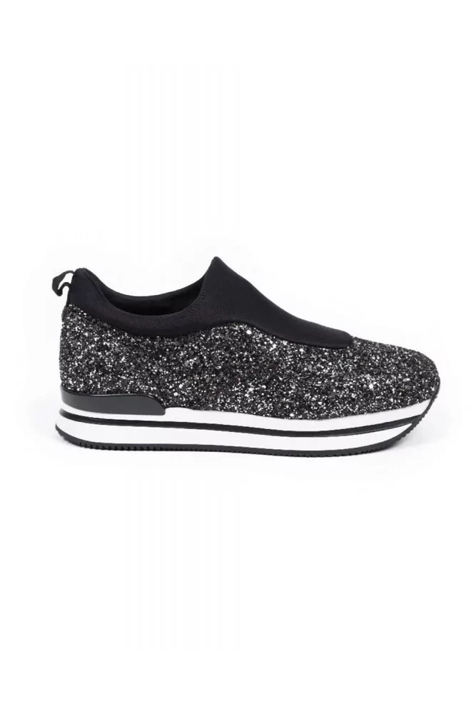 slip on femme argent