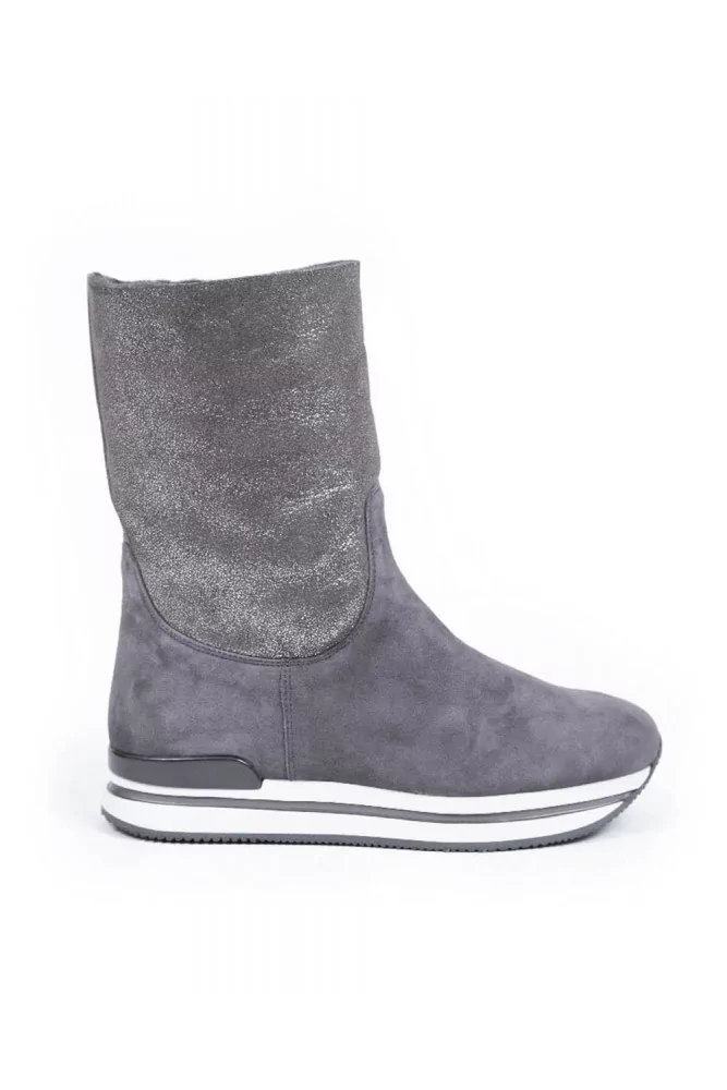 Half boots Hogan "222" grey for women