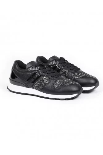 Sneakers Hogan "Running 261" Black/silver for women