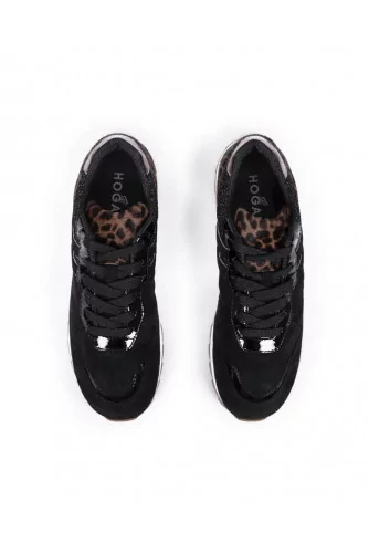 Sneakers Hogan "Running 261" black/tawny color for women
