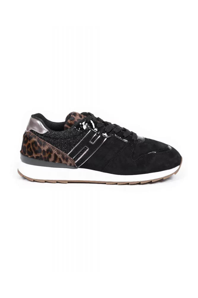 Sneakers Hogan "Running 261" black/tawny color for women