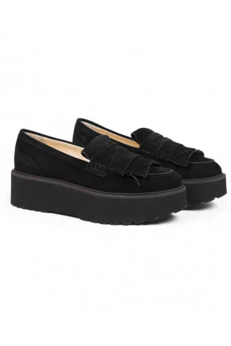 Mocassin Hogan noir pour femme